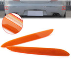 1 Pair Rear Bumper Trim Side Reflector for Jaguar XJ (2010–2017) - Yellow