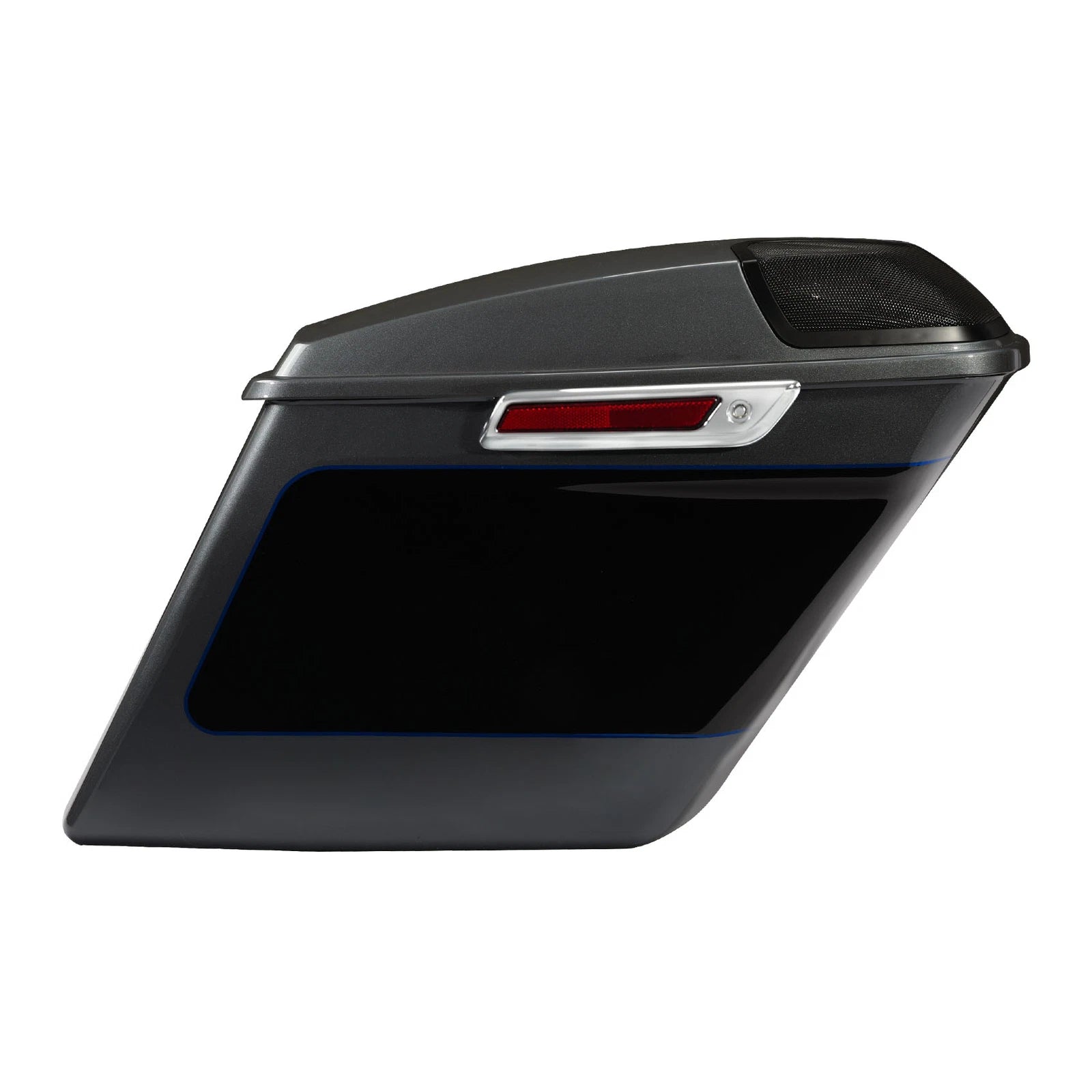 5" Hard Saddlebags for Harley Touring (2014–2023) Gauntlet Gray Metallic/Vivid Black