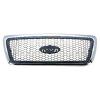 Replacement Black Chrome Plastic Front Grille For 2006-2008 Ford Ford Lightduty
