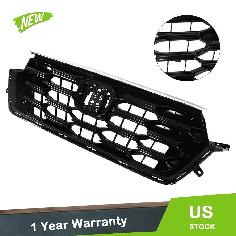 Front Upper Grille Replacement for Honda CR-V (2023–2024) Gloss Black