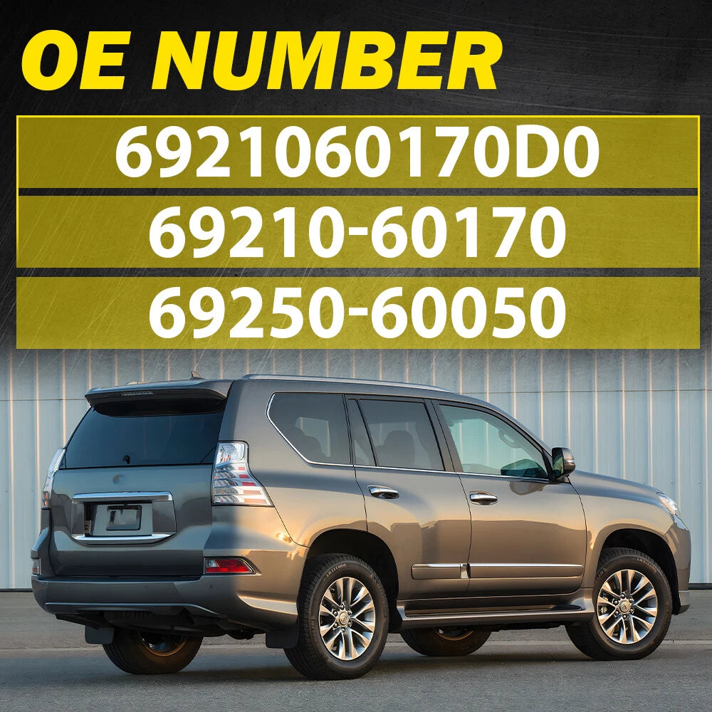 2X Rear Outer Door Handles with Caps for Lexus GX460 (2010â2017)