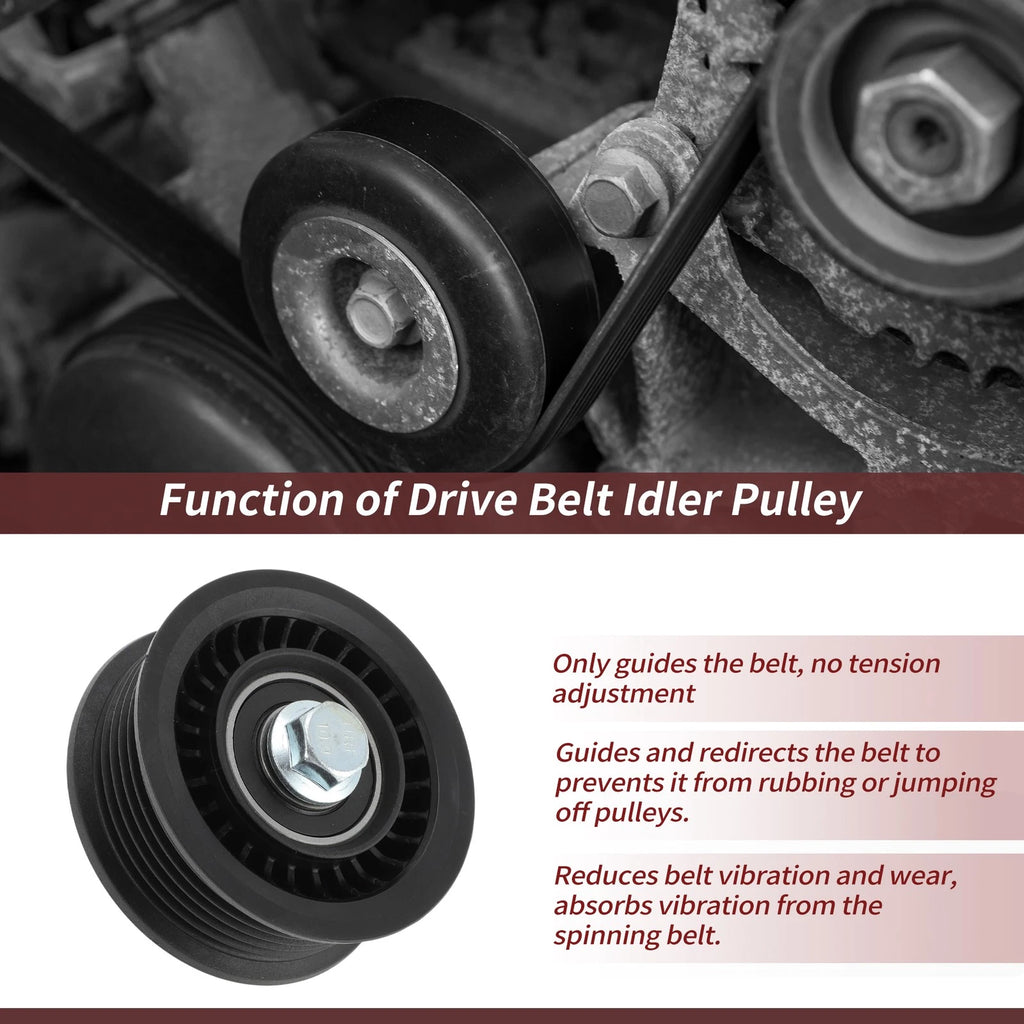 Accessory Drive Belt Idler Pulley for Chevrolet GMC Cadillac (2010–2015)