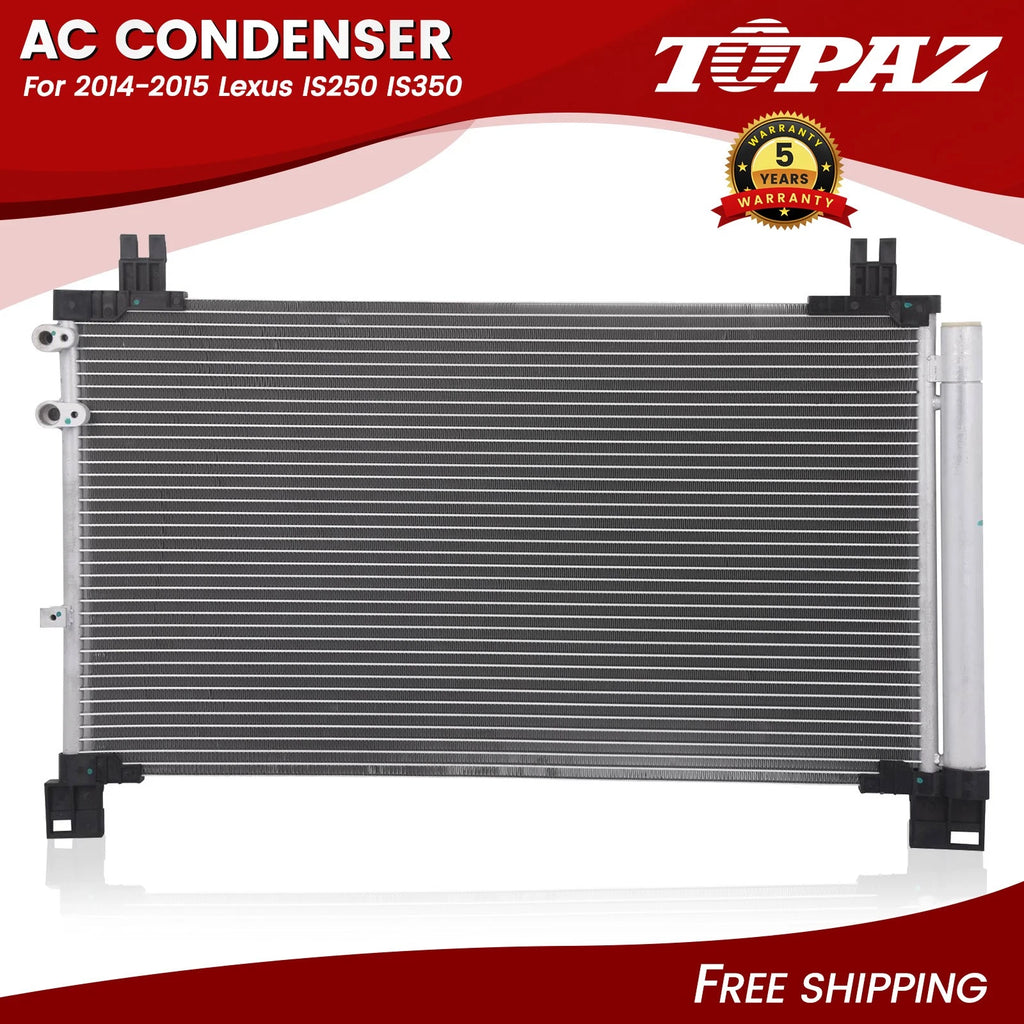 AC Condenser for Lexus IS250 IS350 (2014–2015) Aluminum Replacement