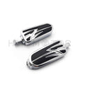 Chrome Lightning Flash Foot Pegs for Harley Touring Electra Glide Softail Dyna (1990–2023)