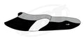 Seat Cover for Yamaha XL 1200 LTD XL 800 XL800 (1999–2001) Black/White