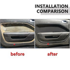 2pcs Front Door Panel Black Insert Hard Cover Kit for Ford Mustang (2005–2009)