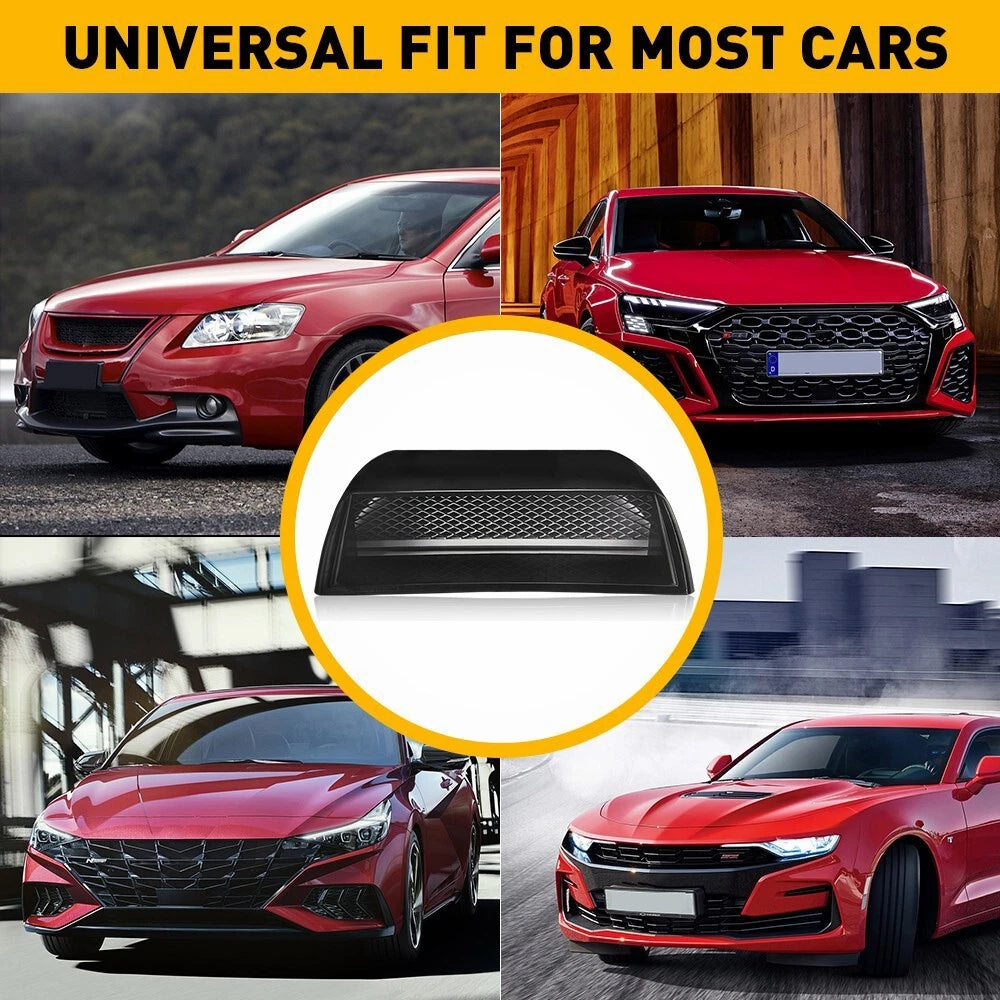Universal Black Air Flow Intake Hood Scoop Vent Cover