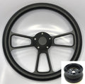 Steering Wheel Cover Black Half Wrap for Chevrolet (2014–2019)