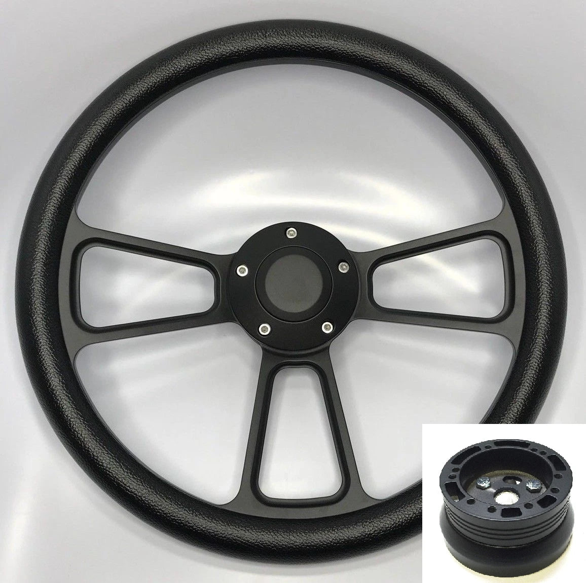 Steering Wheel Cover Black Half Wrap for Chevrolet (2014–2019)