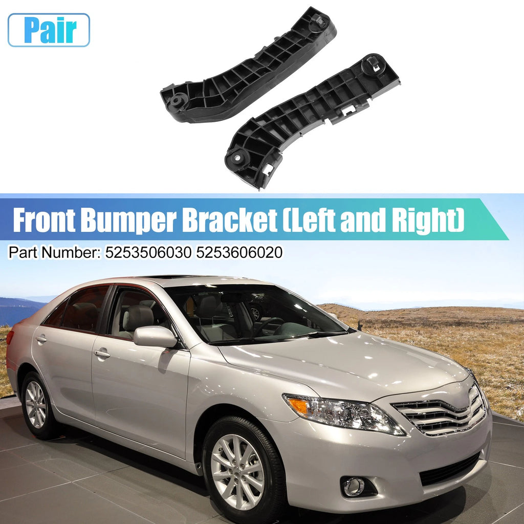 1 Pair Front Bumper Mounting Bracket 5253506030 5253606020 for Toyota Camry (2018–2023)