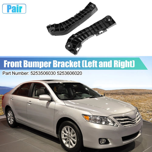 1 Pair Front Bumper Mounting Bracket 5253506030 5253606020 for Toyota Camry (2018–2023)