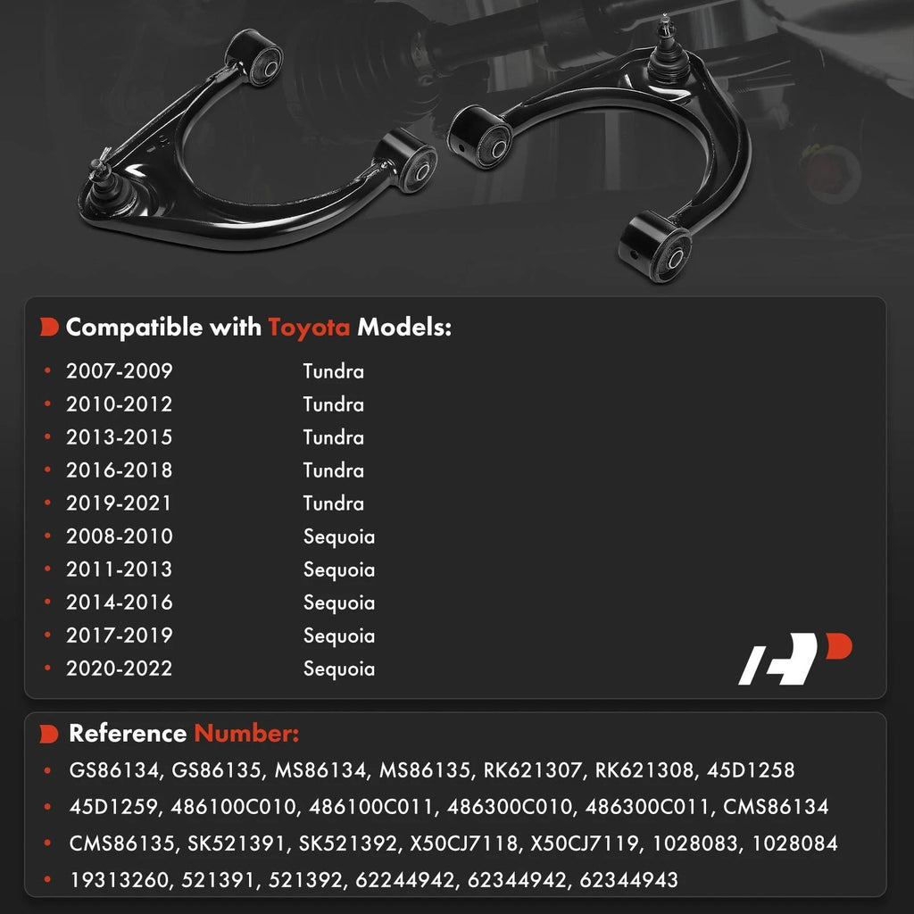 Front Upper Control Arm with Ball Joint Assembly for Toyota Tundra Sequoia (2000-2019)