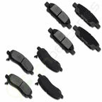 Set of 4 Front and Rear Brake Ceramic Pads for Mitsubishi Lancer (2008–2014)