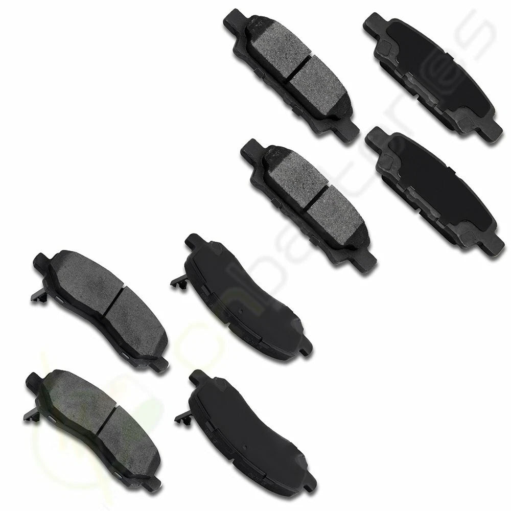 Set of 4 Front and Rear Brake Ceramic Pads for Mitsubishi Lancer (2008–2014)