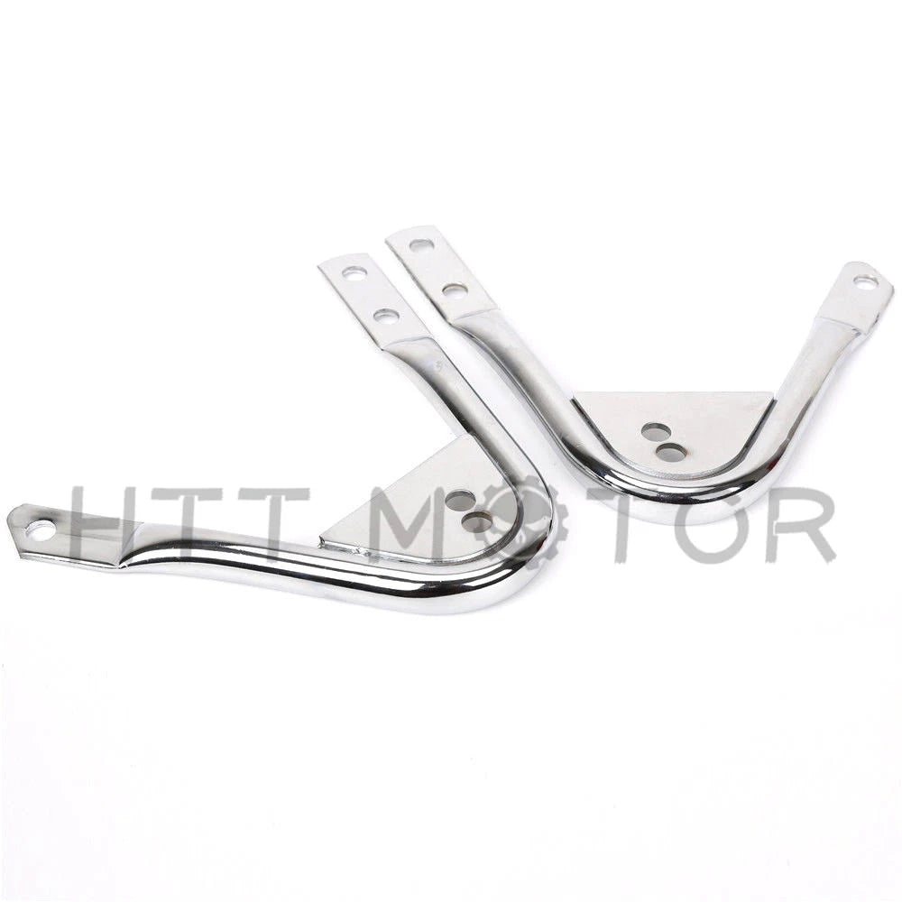 Chrome Tour Pak Pack Mount Rack Docking Hardware Kit for Harley Touring (1997–2008)