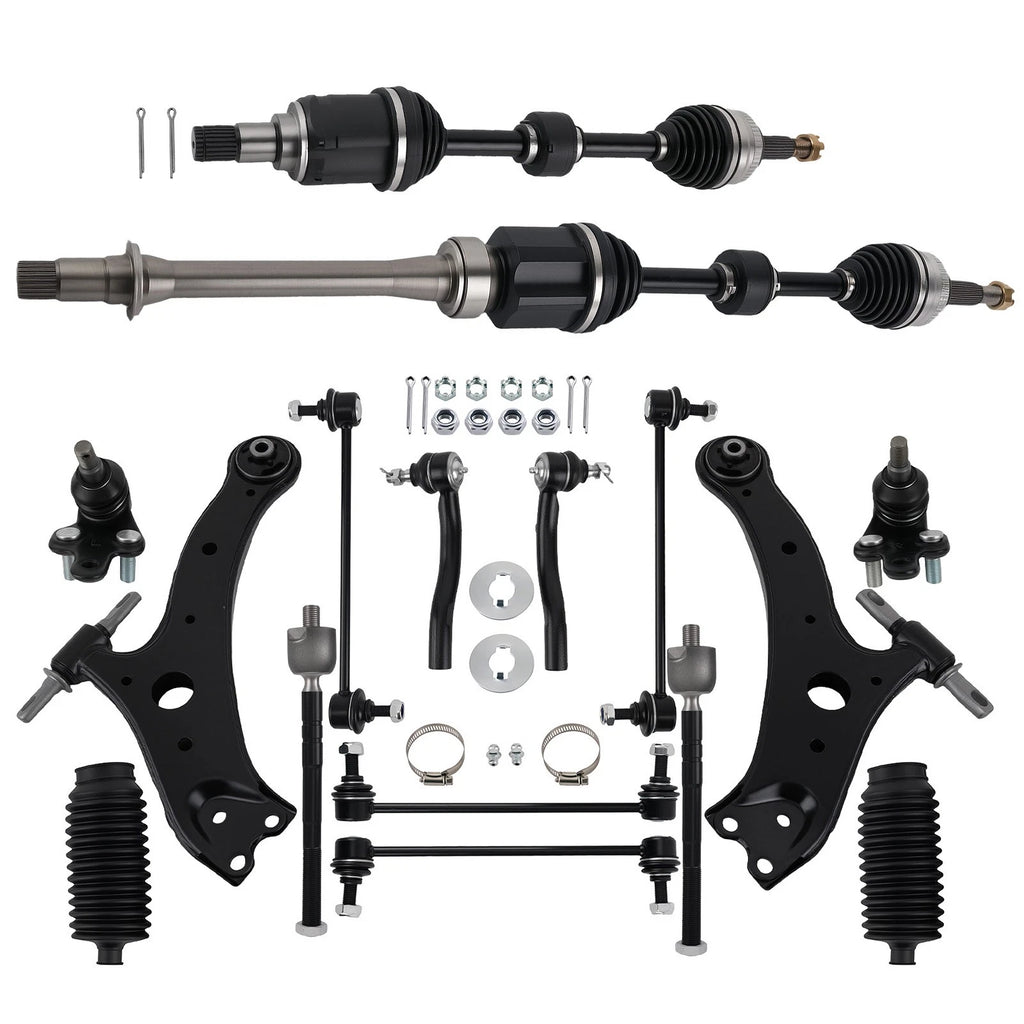 16x Front Control Arm CV Axle Shaft & Rear Stabilizer for Toyota Camry (2007–2009)