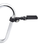 Black CNC Dominator Foot Peg Rest 3" Short Clamp 1.25" for Harley Road Glide