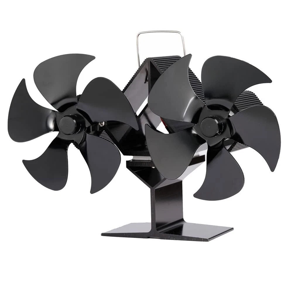 Magnetic Fireplace Fan for Wood Stove (No Electricity Needed)