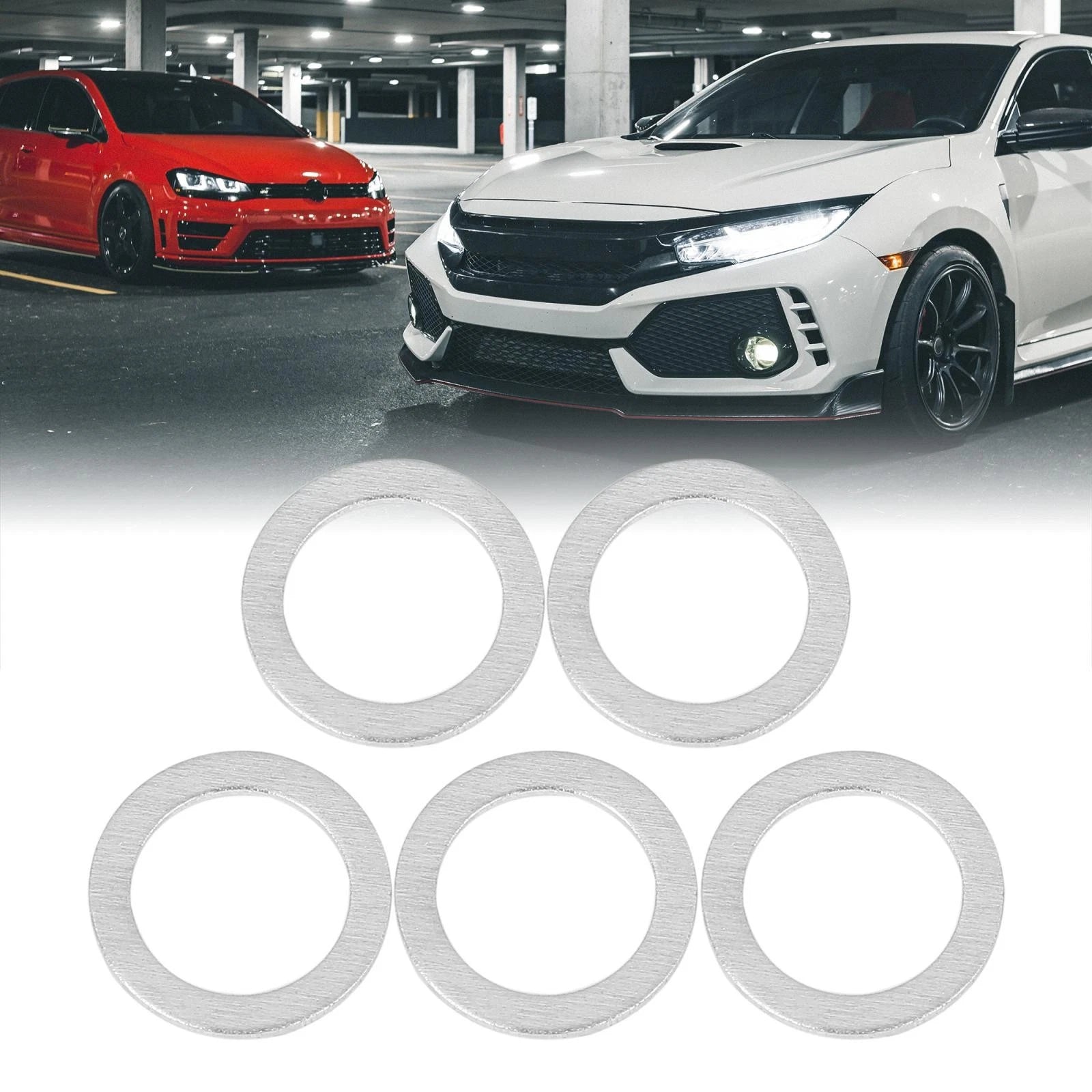 5pcs M14 Oil Drain Plug Gaskets for Hyundai (21513-23001)