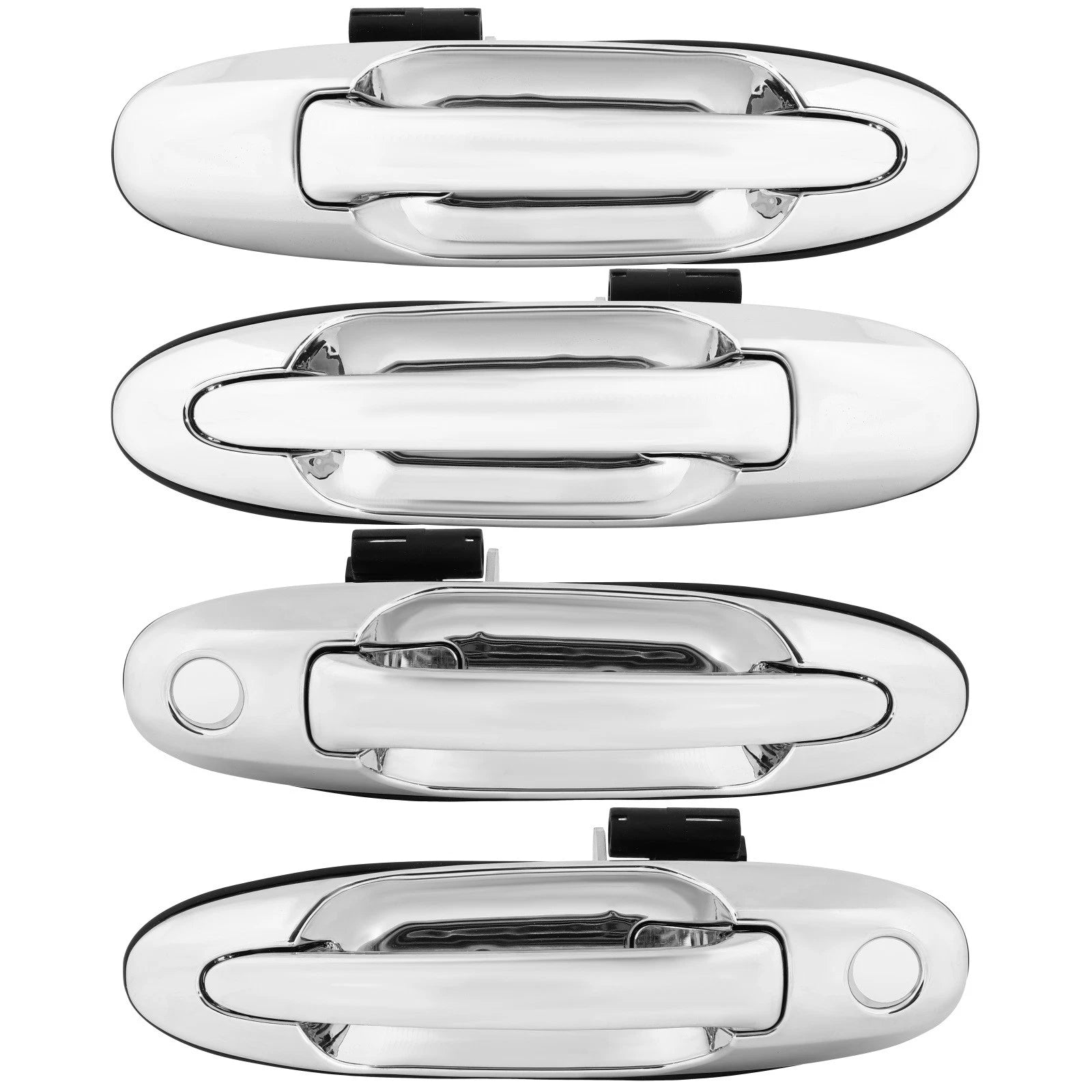 Set of 4 Chrome Door Handles for Toyota Land Cruiser 100, Lexus LX470 (1998–2007)