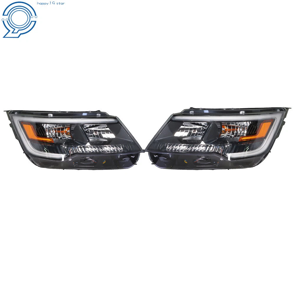 Pair of LED Headlights for Ford Explorer Sport (2016-2018) Black
