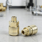 2pcs Air Tool Quick Coupling Brass with 1/4 Inch Male Thread for BSP Connection