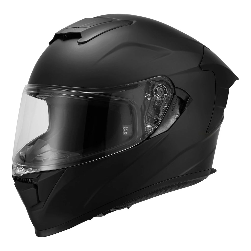 Full Face Motorcycle Helmet for Street Bike (Dual Visor, Tinted Shield)