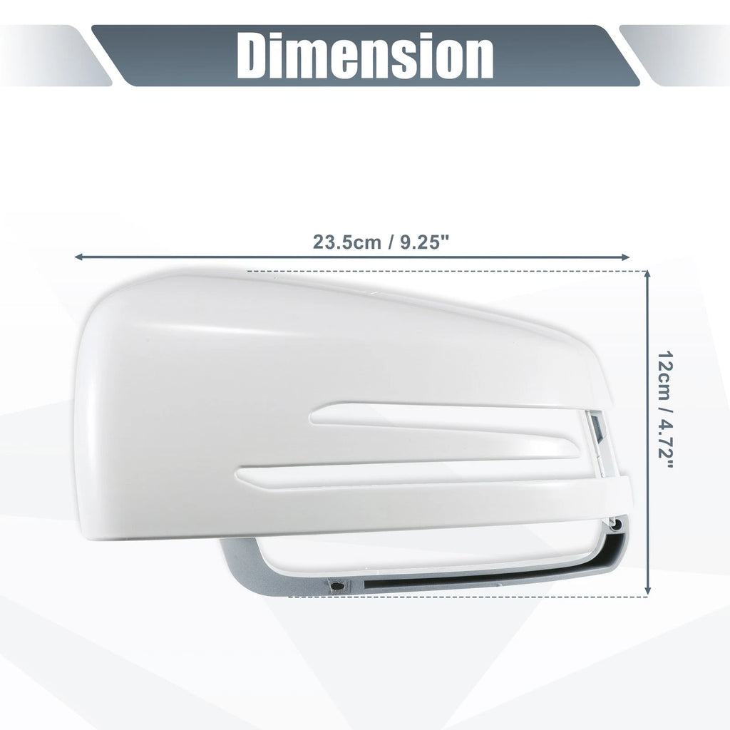 Left Mirror Cover Cap for Mercedes Benz A Class B Class C Class E Class (2013–2023) 724117666316