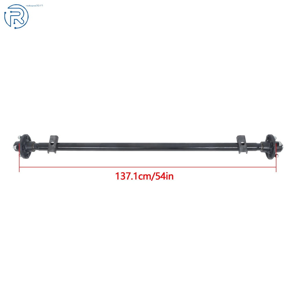 2000 lbs Trailer Axle for Boat RV 4 Lug 54" Hub Face with U-Bolt Kit