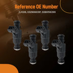 Set of 4 Fuel Injectors for VW CrossFox Gol Saveiro SportVan (2007–2020)