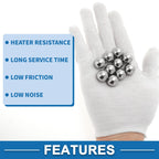 Set of 10 Precision 15.1mm Steel Ball Bearings G16