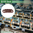 Set of 5 Oil Seal Rotary Shaft Seal FKM Rubber 23x35x6mm