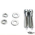 Chrome Handlebar Risers for Harley (1" / 25mm, 6" Rise)