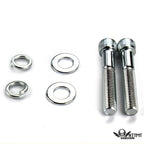 Chrome Handlebar Risers for Harley (1" / 25mm, 6" Rise)