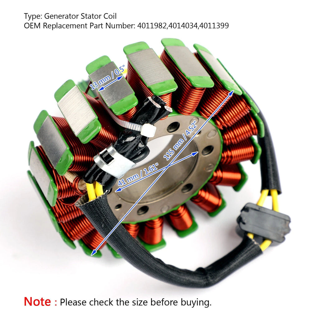 Stator Generator for Polaris Sportsman Ranger RZR 4 800 XP Crew (2008–2014)