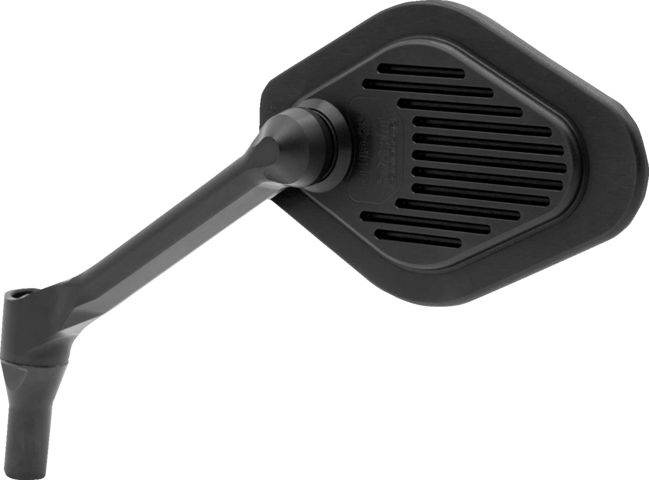 Adjustable Black Diamond Short Stem Mirror for Harley Davidson