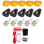 5 Pcs Amber Cab Running Marker Lights + White LED Side Marker Lights for Ford