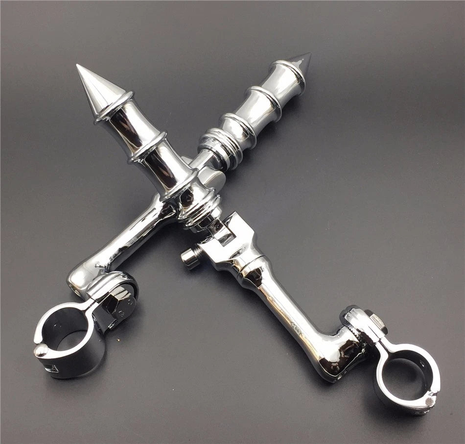 Chrome 1" LA PMK FootPeg for Honda GoldWing VTX1300 Shadow Valkyrie (2001–2010)