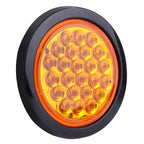 10X Amber 4" Round LED Signal Side Marker Lights for Truck Trailer