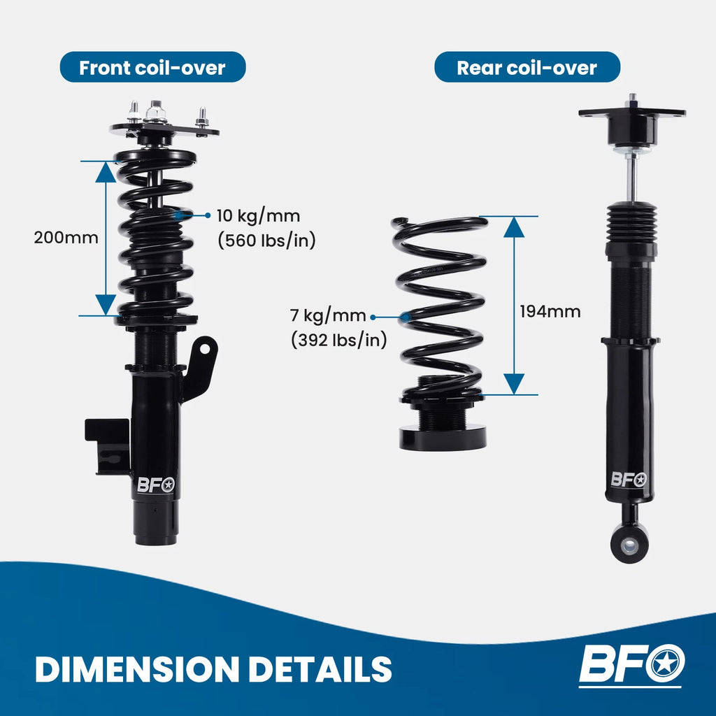 Adjustable Coilovers Suspension Kit for Mazda 3 (2004-2013)