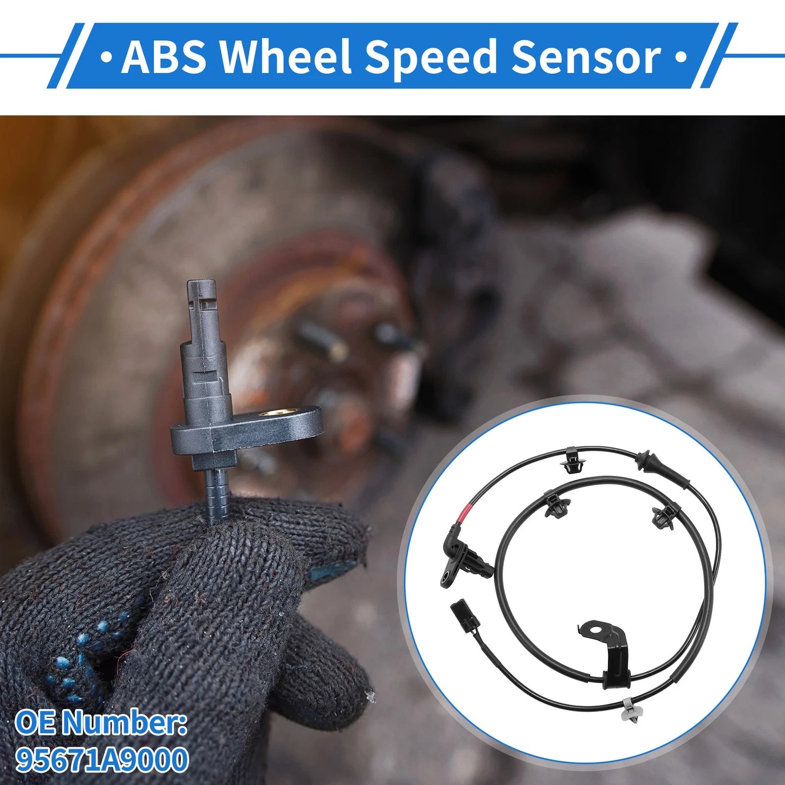 ABS Wheel Speed Sensor No. 95671A9000 for KIA Sedona (2015–2019)