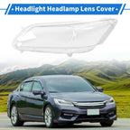 1 Pcs Headlight Lens Cover for Honda Accord (2013–2016) PC Clear