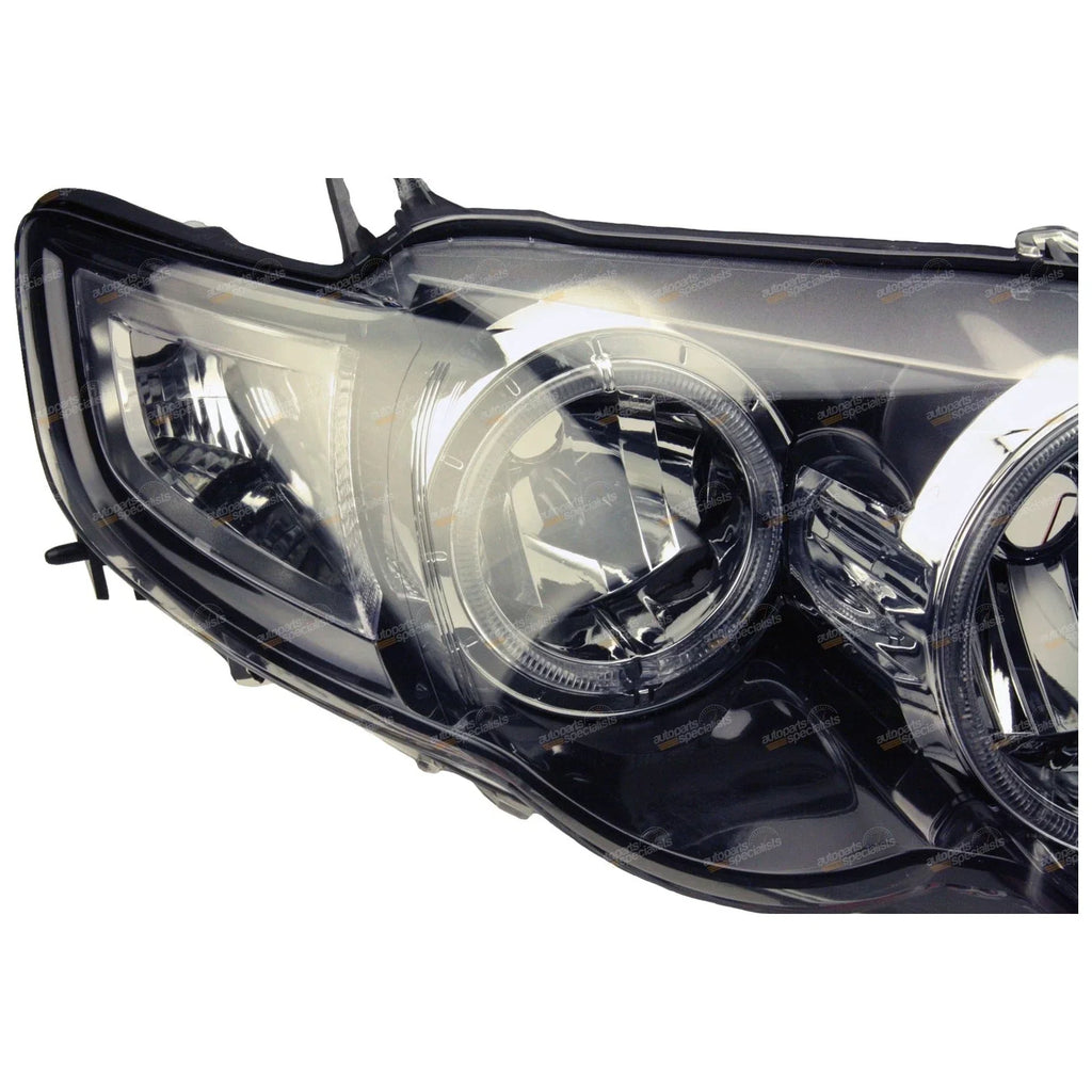 RH Black Angel-Eyes HeadLight for Ford FG Falcon XR6 XR8