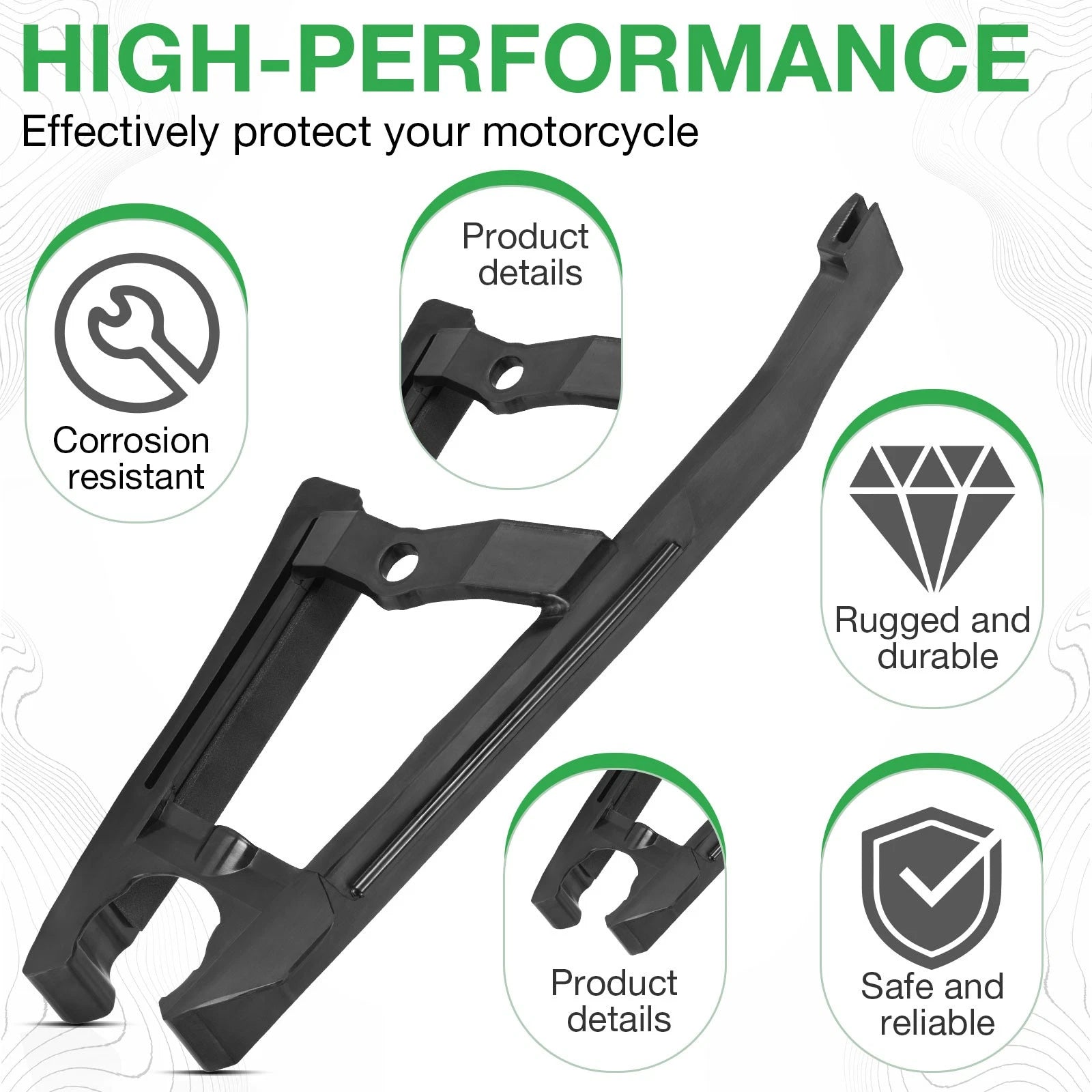 Front Chain Guide Guard Seal for Yamaha WR250R WR250X (2008–2020) 3D7-22151-00-00