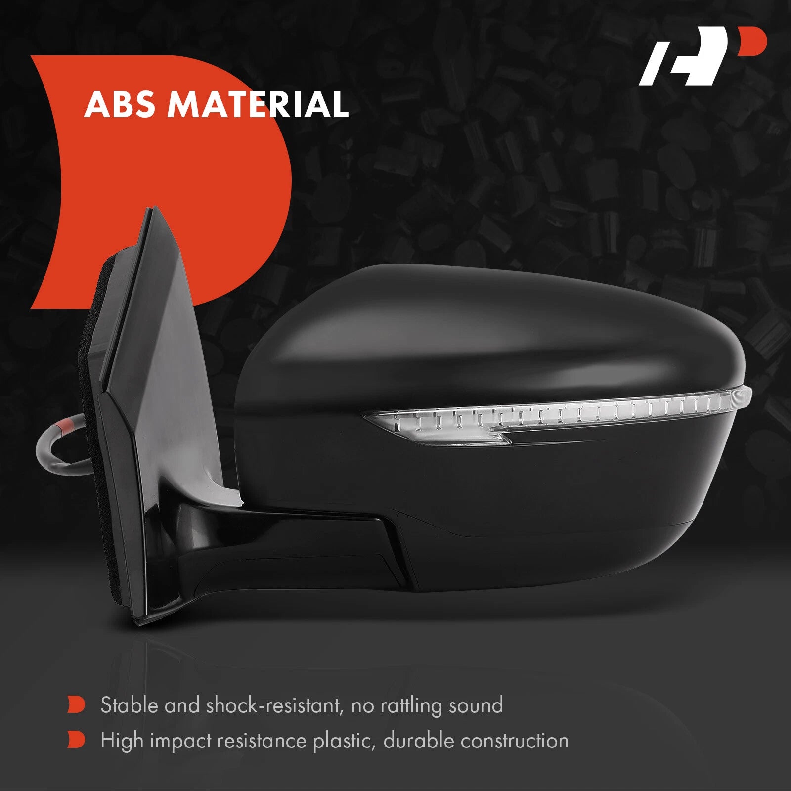 Power Mirror Pair with Manual Fold & Signal Light for Nissan Murano (2015)