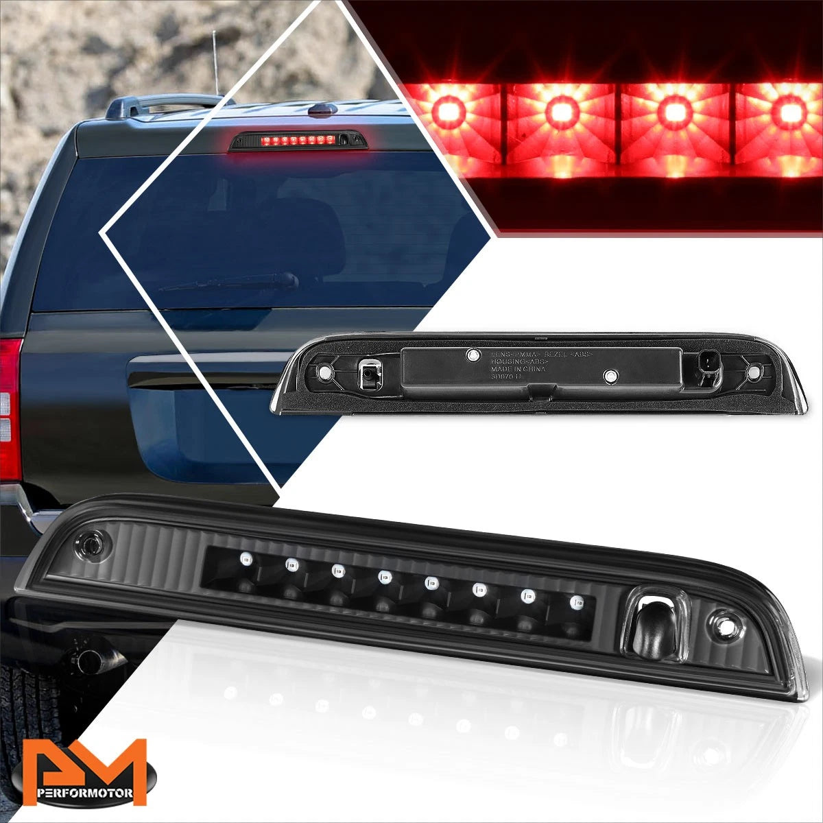 Full LED Third Tail Brake Light for Jeep Patriot (2007–2017)