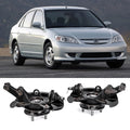 2Pcs Front Wheel Hub Bearing Steering Knuckle Assy for Honda Civic (2003–2005)