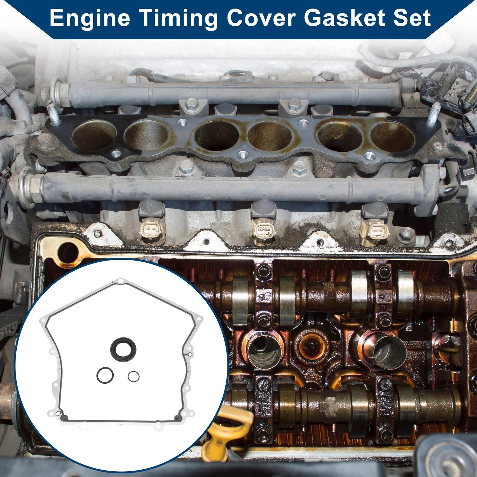Set of 1 Engine Timing Cover Gasket TCS45035 for Chrysler 300 (2005–2010)