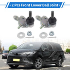 2X Front Lower Ball Joints for Toyota Prius (2004–2009) No.K500384/4333049055