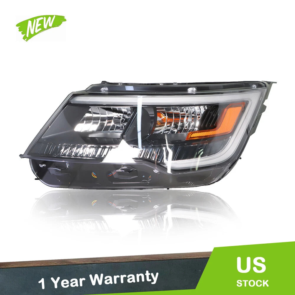 Halogen Headlight Assembly with LED DRL for Ford Explorer (2016–2019)
